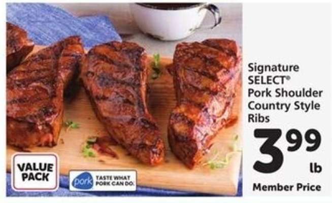 Signature SELECT Pork Shoulder Country Style Ribs
