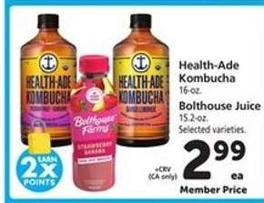 Health-Ade Kombucha / Bolthouse Juice