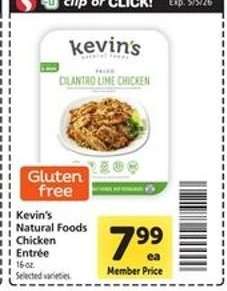 Kevin's Natural Foods Chicken Entree