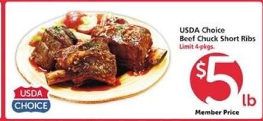 USDA Choice Beef Chuck Short Ribs