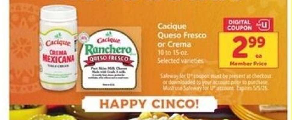 Cacique Queso Fresco or Crema