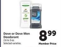 Dove or Dove Men Deodorant