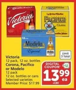Victoria, Corona, Pacifico or Modelo