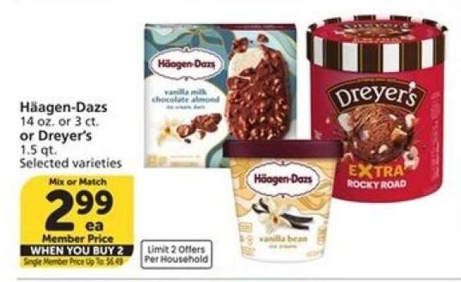 Häagen-Dazs or Dreyer's Ice Cream