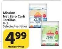 Mission Net Zero Carb Tortillas