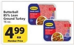 Butterball 85% Lean Ground Turkey