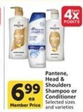Pantene, Head & Shoulders Shampoo or Conditioner