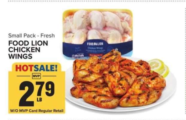 FOOD LION CHICKEN WINGS