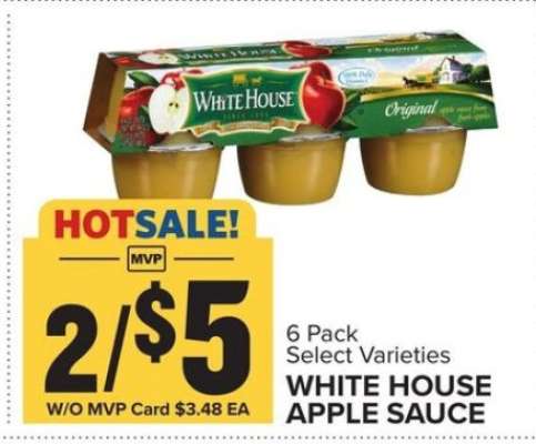 WHITE HOUSE APPLE SAUCE