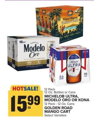 Michelob Ultra, Modelo Oro or Kona