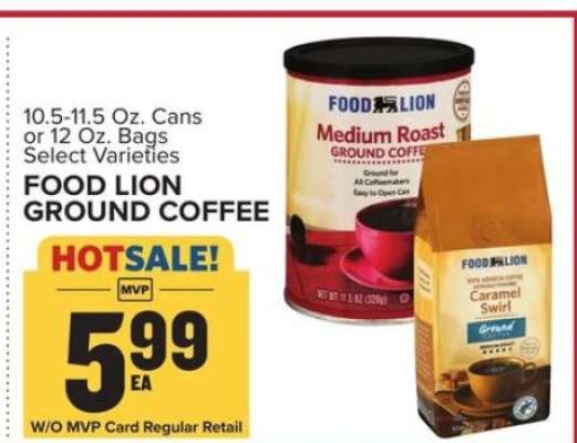 FOOD LION GROUND COFFEE