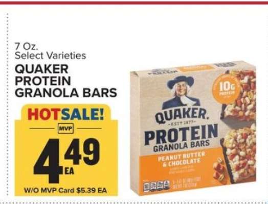 QUAKER PROTEIN GRANOLA BARS