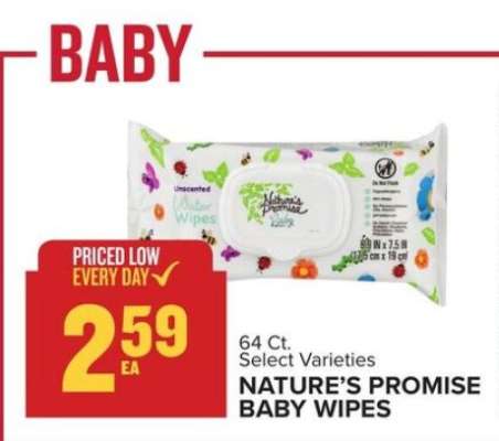 NATURE'S PROMISE BABY WIPES