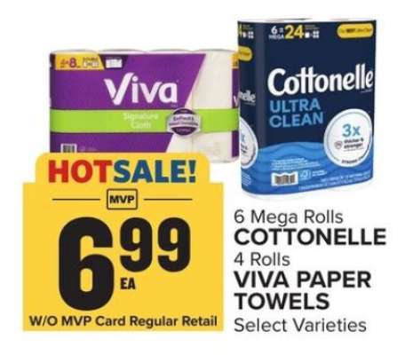 Cottonelle & Viva Paper Towels