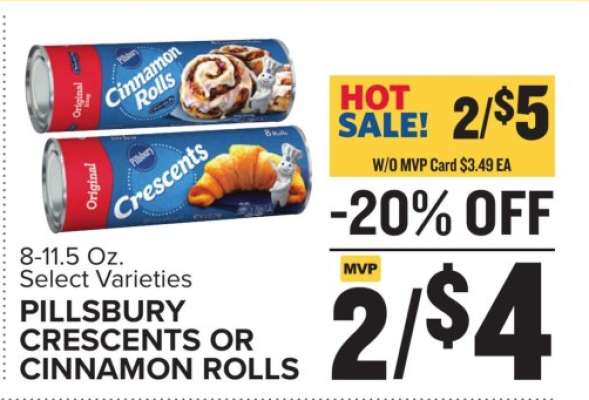 Pillsbury Crescents or Cinnamon Rolls*