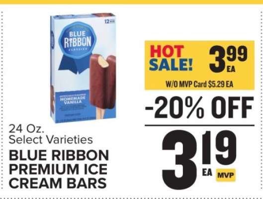 BLUE RIBBON PREMIUM ICE CREAM BARS