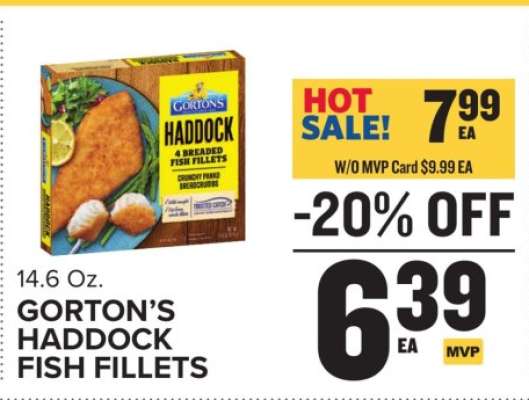 Gorton's Haddock Fish Fillets