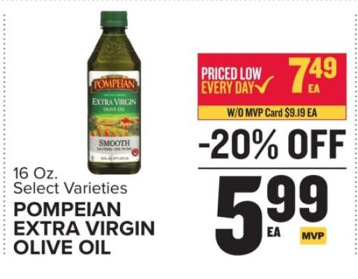 Pompeian Extra Virgin Olive Oil