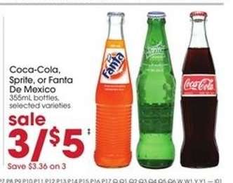 Coca-Cola, Sprite, or Fanta De Mexico
