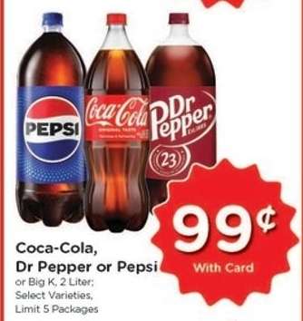 Coca-Cola, Dr Pepper or Pepsi