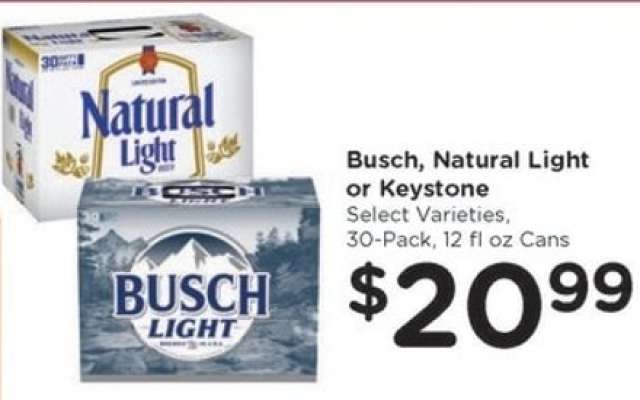 Busch, Natural Light or Keystone