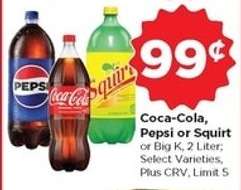 Coca-Cola, Pepsi or Squirt