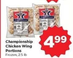 Championship Chicken Wing Portions