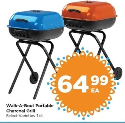 Walk-A-Bout Portable Charcoal Grill