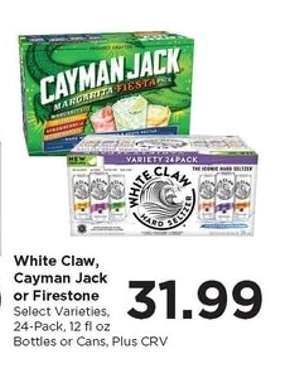 White Claw, Cayman Jack or Firestone