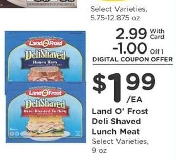 Land O'Frost Deli Shaved Lunch Meat
