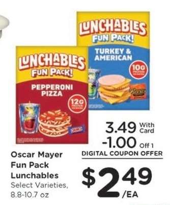 Oscar Mayer Fun Pack Lunchables