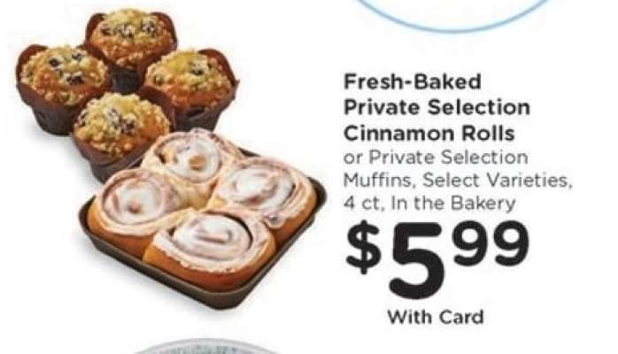 Fresh Baked Private Selection Cinnamon Rolls