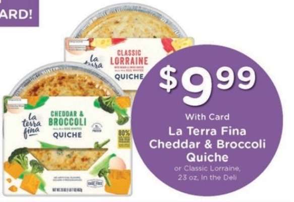 La Terra Fina Cheddar & Broccoli Quiche