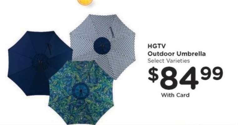 HGTV Outdoor Umbrella