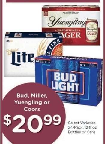 Bud, Miller, Yuengling or Coors