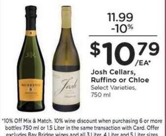 Josh Cellars, Ruffino or Chloe