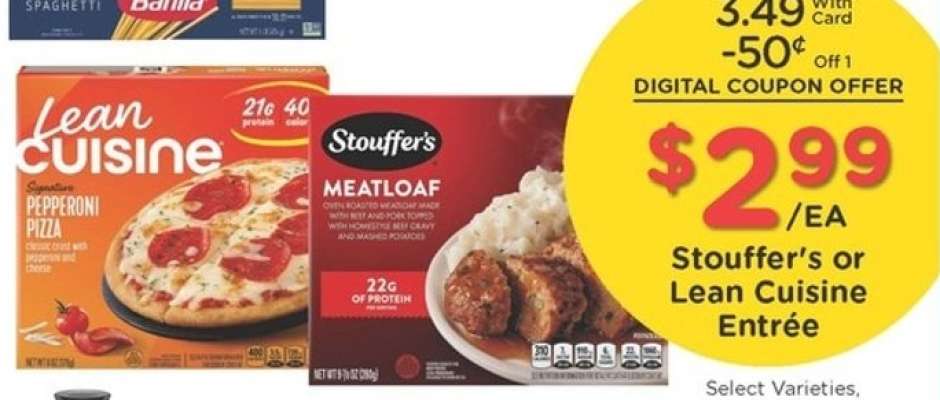 Stouffer's or Lean Cuisine Entrée