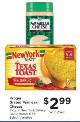 Kroger Grated Parmesan Cheese