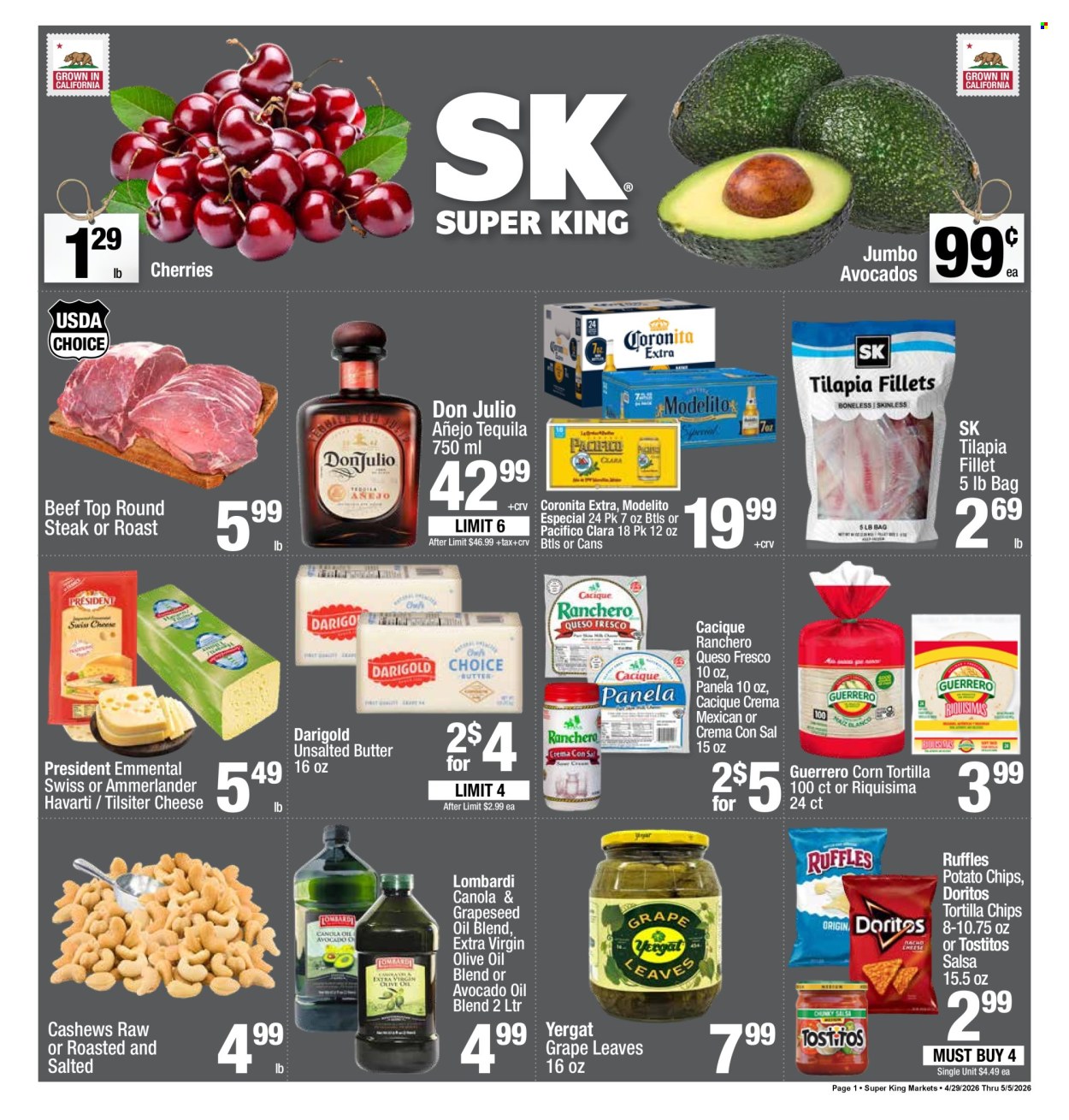 Super King Markets ad - 04/29/2026 - 05/05/2026. Page 1