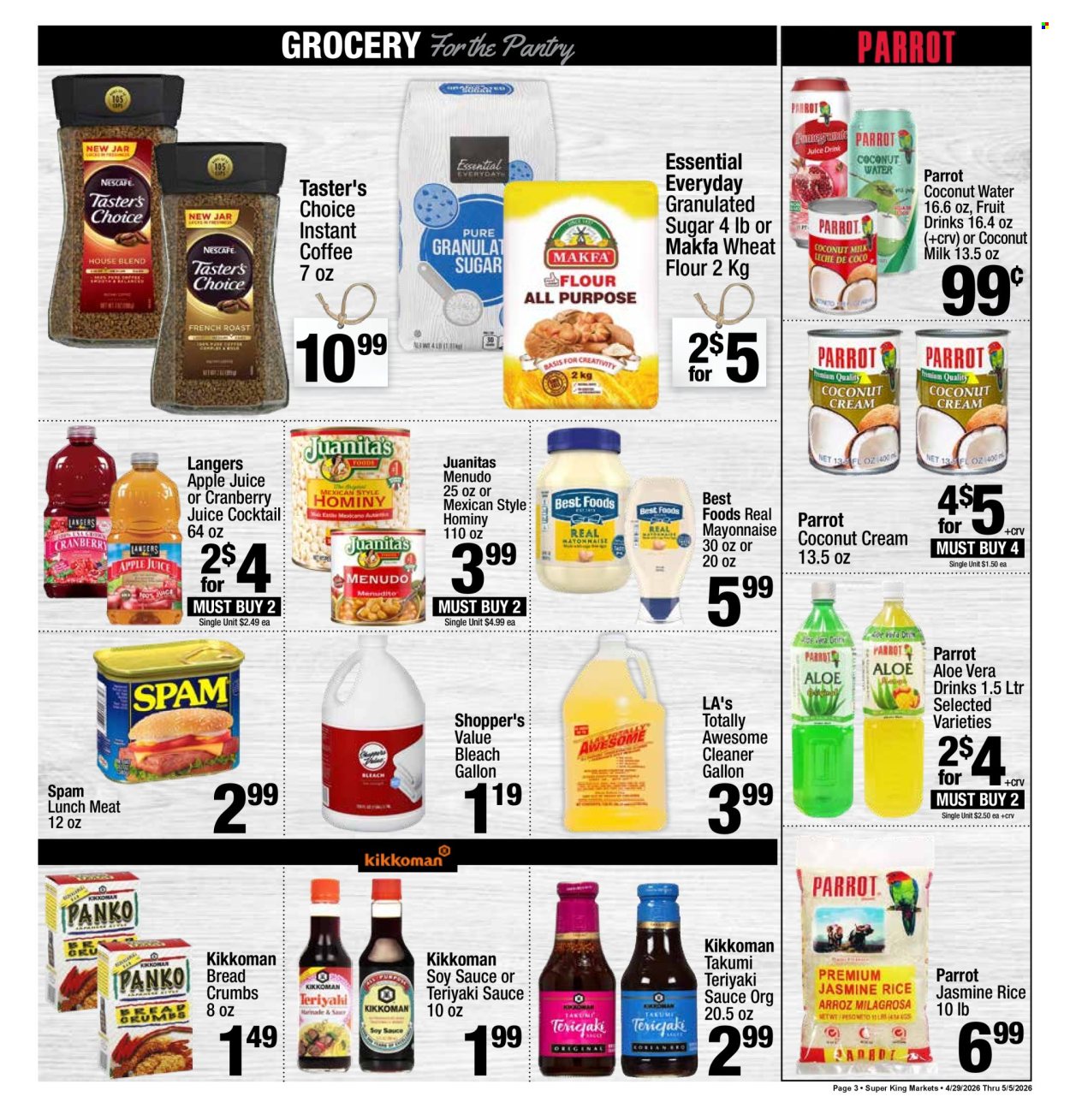 Super King Markets ad - 04/29/2026 - 05/05/2026. Page 3