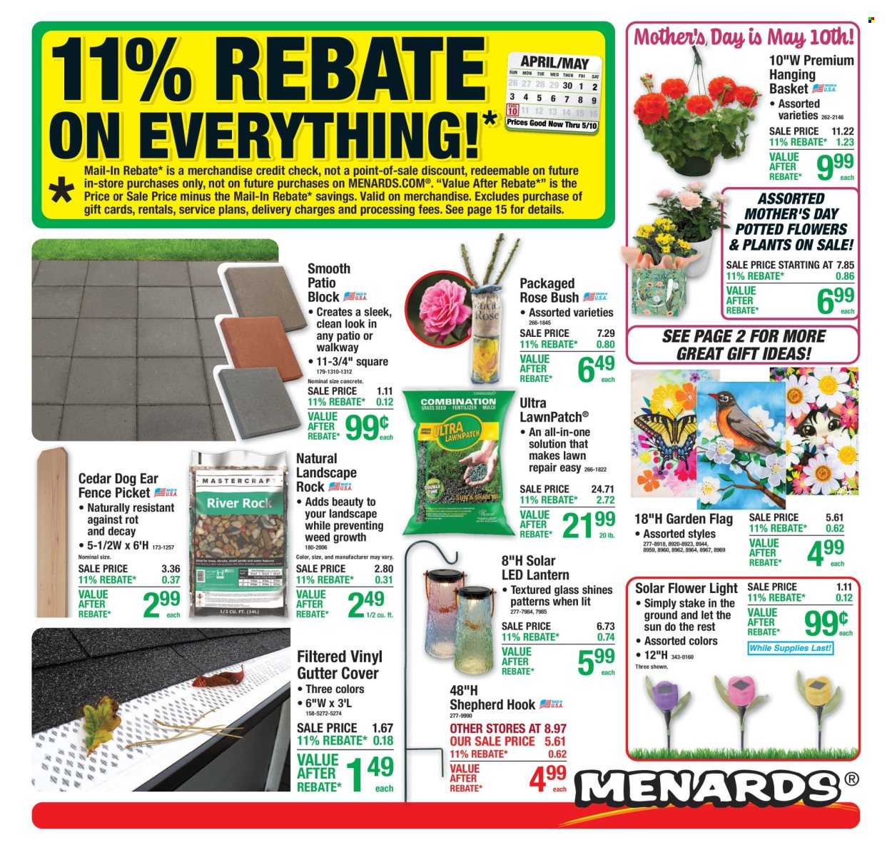 Menards ad - 04/30/2026 - 05/10/2026. Page 1