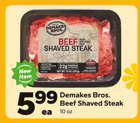 Demakes Bros. Beef Shaved Steak