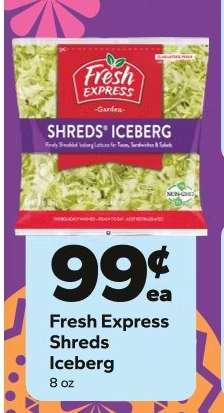 Fresh Express Shreds Iceberg