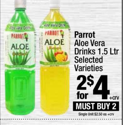 Parrot Aloe Vera Drinks 1.5 Ltr