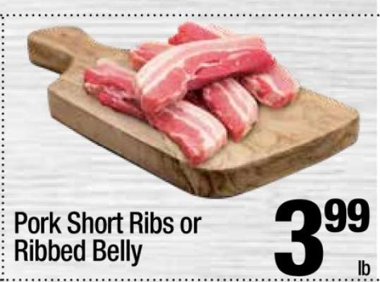 Pork Short Ribs or Ribbed Belly