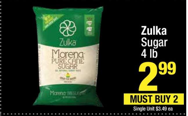 Zulka Sugar 4 lb