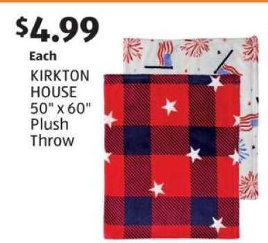KIRKTON HOUSE 50" x 60" Plush Throw