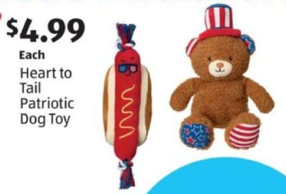 Heart to Tail Patriotic Dog Toy