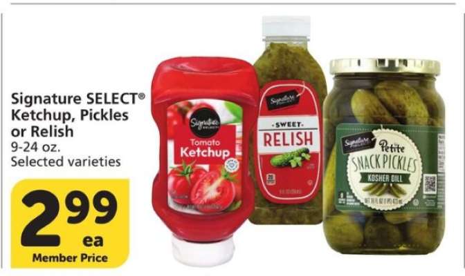 Signature SELECT Ketchup, Pickles or Relish