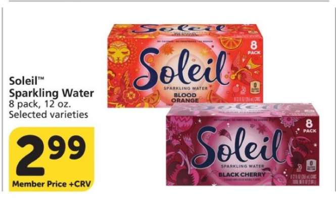 Soleil Sparkling Water